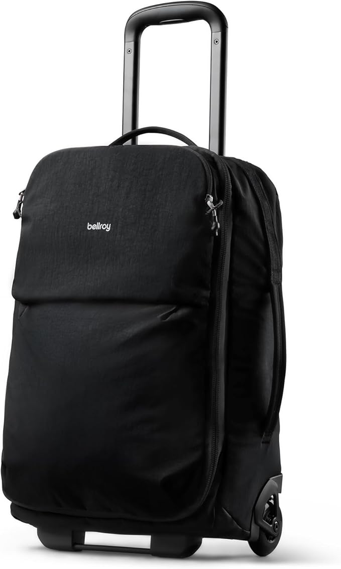 Bellroy Lite Carry-On (38L lightweight luggage, with built-in packing cubes and a compressible shell) - Black
