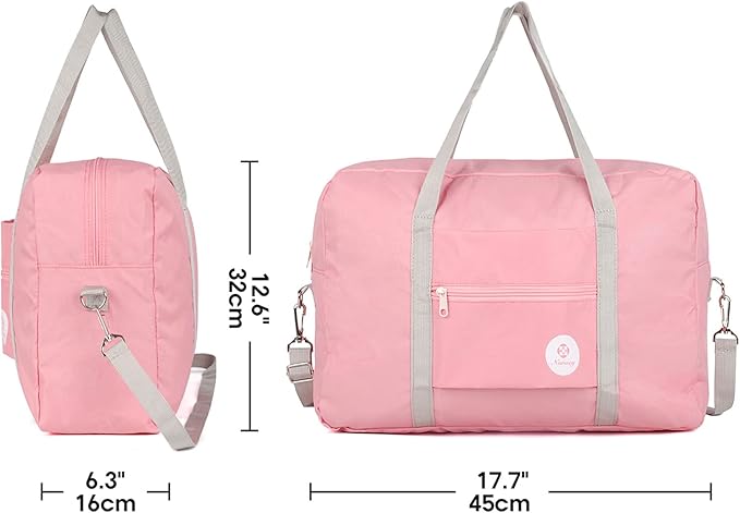 For Spirit Airlines Personal Item Bag 18x14x8 Foldable Travel Duffel Bag Tote Carry on Luggage Duffle Overnight for Women and Men