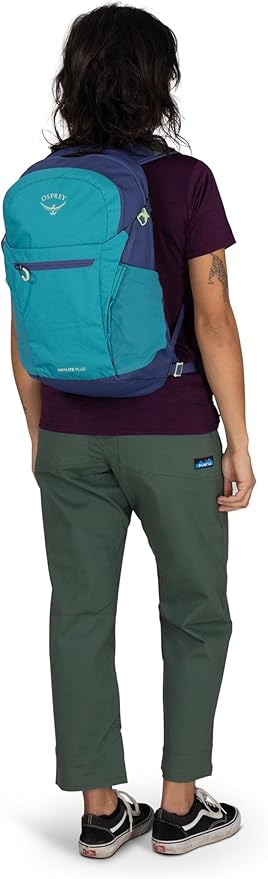 Osprey Daylite Plus Commuter Backpack – Lightweight, Everyday Pack with Laptop Sleeve and Water Bottle Pockets – Ideal for Work, School, and Travel with Versatile Storage Options, Tan Concrete