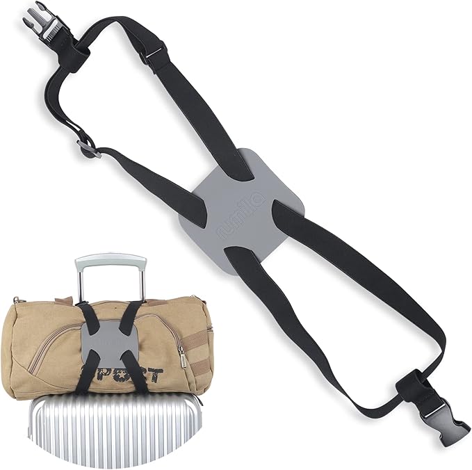 Luggage Straps for suitcases，Luggage Straps Bag Bungees for Add a Bag Easy to Travel （Grey）