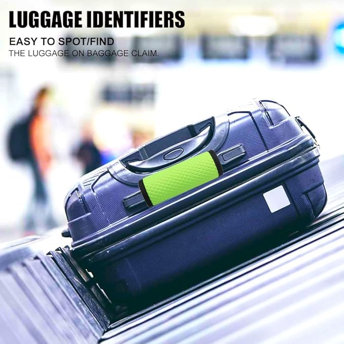 Luggage Handle Wrap for Suitcase/Carry On/Backpacks-Neoprene Luggage Handle Wraps Bright Luggage Identifiers/Tags/Spotter/Markers Travel Accessories/Essentials-Green