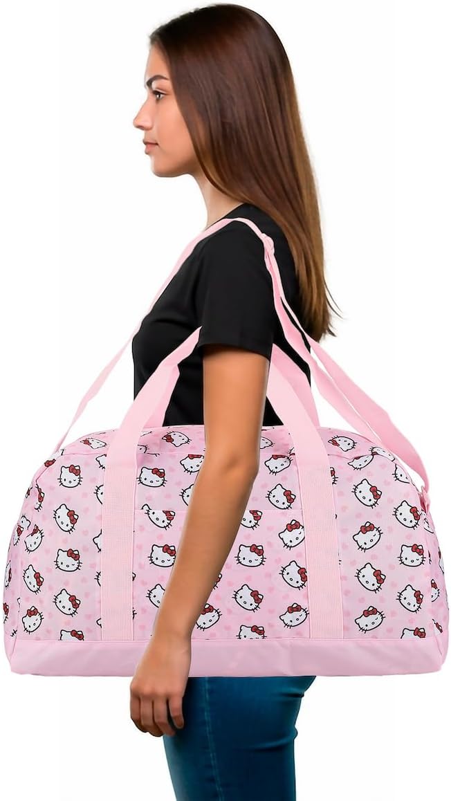Hello Kitty Character Face Pink 21" Packable Duffel