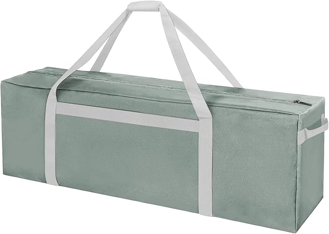 36 Inch Sports Duffel Travel Bag, Sturdy & Water Resistant Large Duffle Bag, Durable Equipment Storage Bag for Camping Tent Moving (Grey)