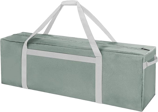 36 Inch Sports Duffel Travel Bag, Sturdy & Water Resistant Large Duffle Bag, Durable Equipment Storage Bag for Camping Tent Moving (Grey)