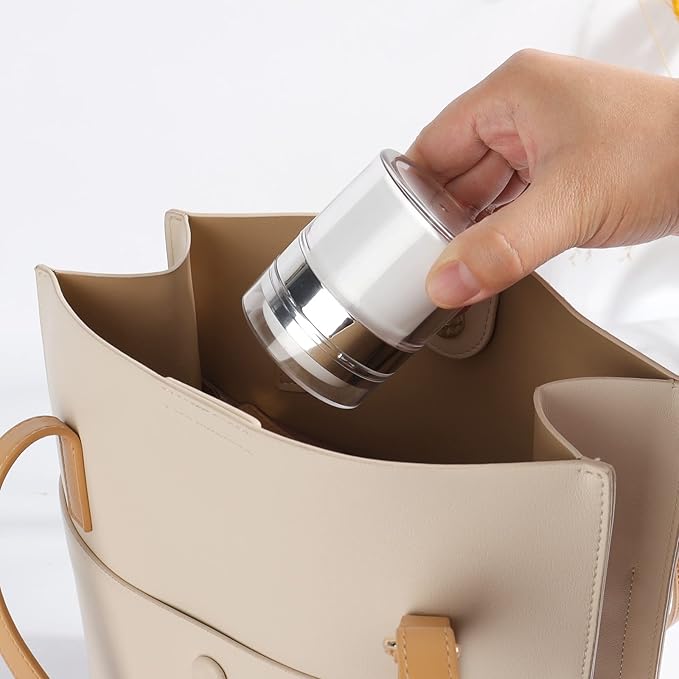 3Pcs 0.5 Oz 15ml Air Pump Container, Pump Moisturizer Containers, Empty Subpackage Jar Vacuum Bottle Dispenser for Skincare Lotion Moisturizer