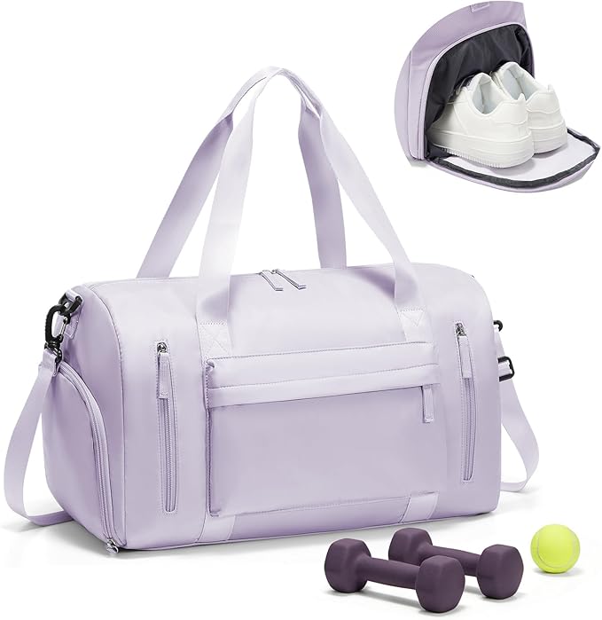 Gym Bag Womens,Travel Duffel Carry on Bag Sport Tote Bag Weekend Overnight Bag
