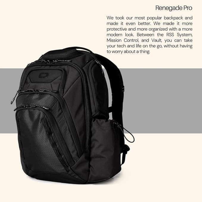 OGIO Renegade Backpack (Renegade Pro, Black)
