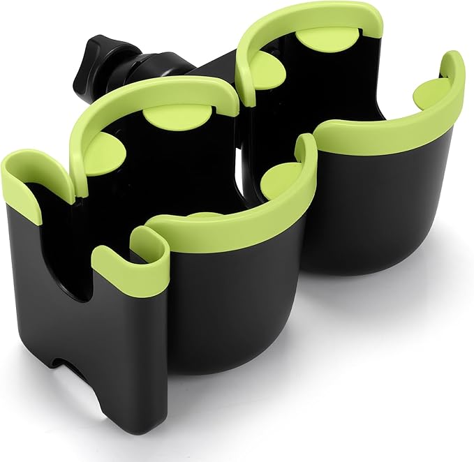 Accmor Stroller Cup Holder with Phone Holder, Bike Cup Holder, Universal Cup Holder for Uppababy Nuna Doona Strollers, 2-in-1 Cup Phone Holder for Stroller Bike Wheelchair Walker Accessory