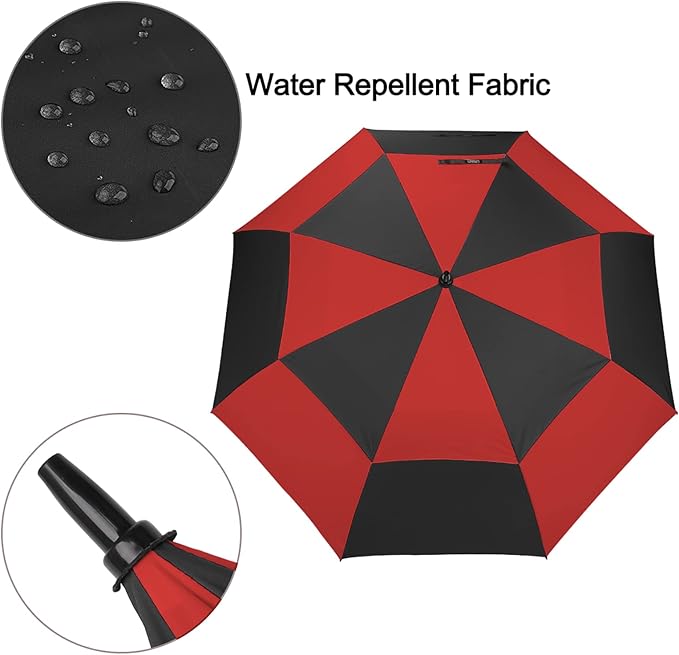 G4Free 47/54/62/68/72 Inch Automatic Open Golf Umbrella Oversize Extra Large Double Canopy Vented Windproof Waterproof Stick Umbrellas
