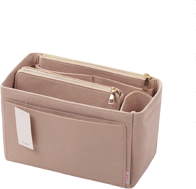 ZTUJO Purse Organizer, Felt Bag Organizer Purse Organizer Insert For Speedy, Neverfull, Graceful, Neverfull,Tote, Handbag,Shaper