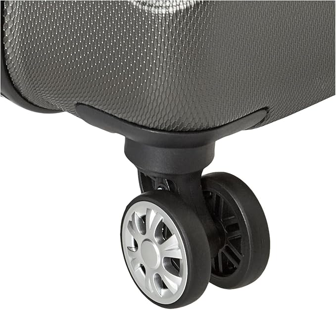 Rockland London Hardside Spinner Wheel Luggage, Grey, Carry-On 20-Inch