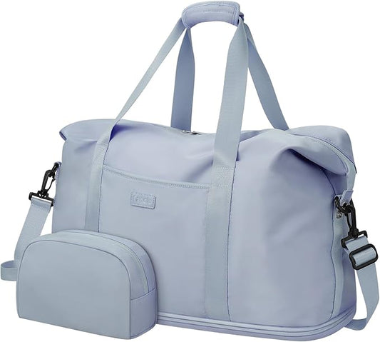 Expandable Travel Duffle Bags Weekender Overnight Bags for Women Men Hospital Bag for Women Labor Delivery with Toiletry Bag Waterproof