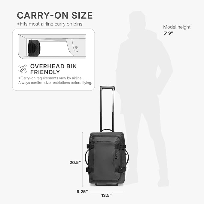 Traveler's Choice Softside Upright Wheeled Duffel Bag