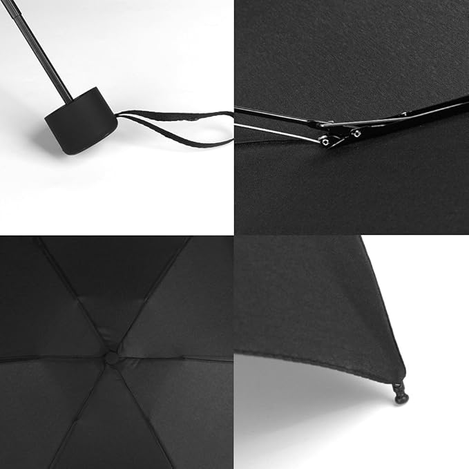 GAOYAING Small Mini Umbrella with Case Light Compact Design Perfect for Travel Lightweight Portable Parasol Outdoor Sun&Rain Umbrellas 34 Inches