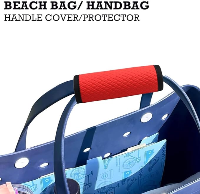 Luggage Handle Wrap for Suitcase/Carry On/Backpacks-Neoprene Luggage Handle Wraps Bright Luggage Identifiers/Tags/Spotter/Markers Travel Accessories/Essentials-Red