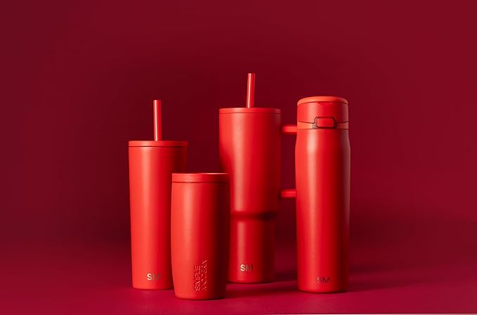 Simple Modern Classic Tumbler with Straw Lid | Insulated Iced Coffee Cup Reusable Stainless Steel Water Bottle Travel Mug | Gifts for Women Men Her Him | 24oz | Saffron