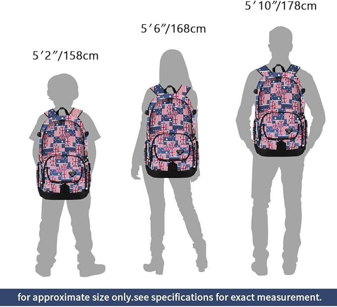 rickyh style School Backpack Travel Bag for Men & Women Lightweight College Back Pack with Laptop Compartmen
