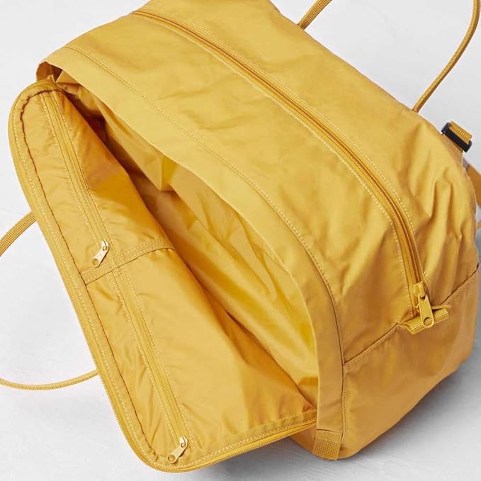 Fjallraven Kanken Weekender Bag, Large Travel Tote and Duffel for Overnight and Everyday Carry, Ochre, One Size