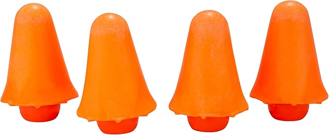 3M Replacement Pods for Banded Protector Model # 90537H1-DC, 2 Pairs (4 Total Pods), Noise Reduction Rating (NRR) 28 dB, Easy To Insert & Remove, Orange Ear Plug Replacements (90538-2-10DC)