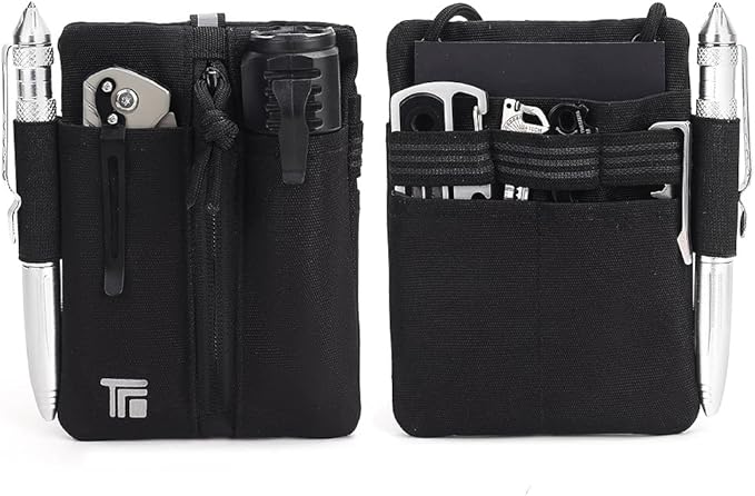Multipurpose Zipper Pouch with Adjustable Strap - Compact Organizer for Daily Use, Travel, Office & School Supplies