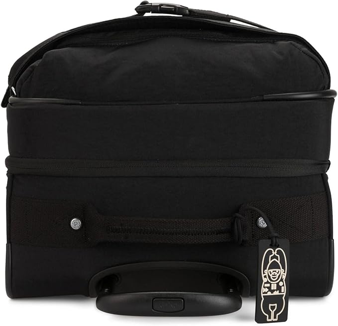 Kipling Spontaneous Softside Spinner Wheel Luggage, Integrated TSA Accepted Lock, Black Noir, Checked-Medium 26,KI6918