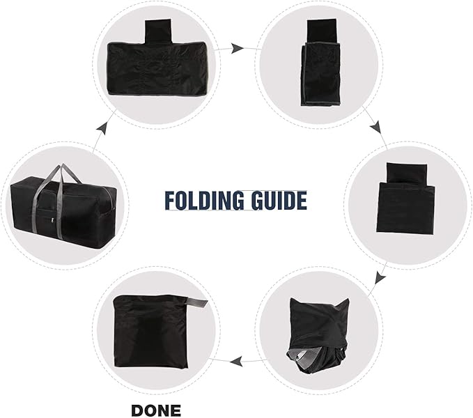 REDCAMP 100L Extra Large Duffle Bag, Water Resistant Lightweight Foldable Duffel Bag for Outdoor Camping, Black