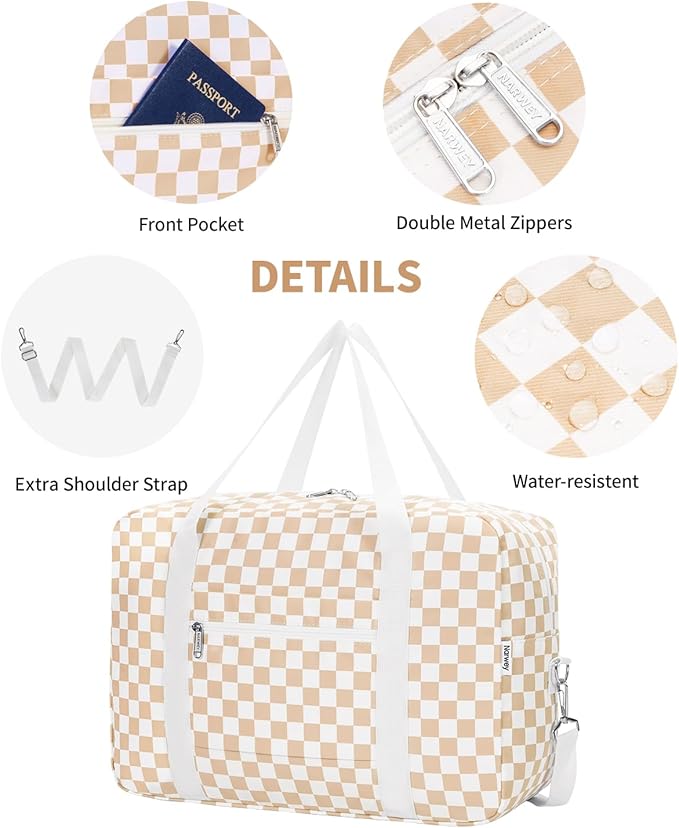 For Spirit Airlines Personal Item Bag 18x14x8 Foldable Travel Duffel Bag Tote Carry on Luggage Duffle Overnight for Women and Men