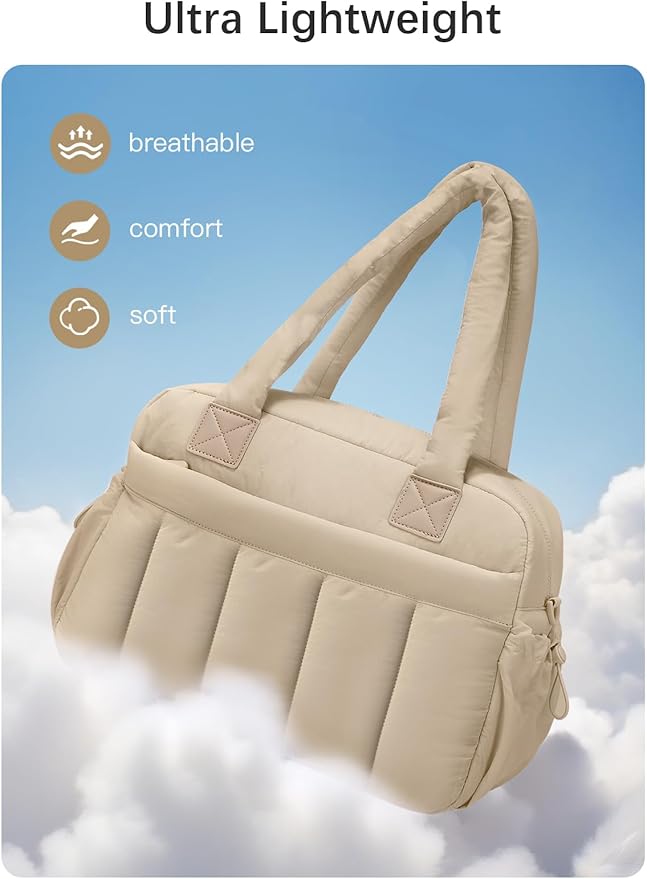 oscaurt Gym Bag for Women Lightweight Duffle Bag for Travel with Toiletry Pouch Water Resistant Carry On Weekender Overnight Duffel