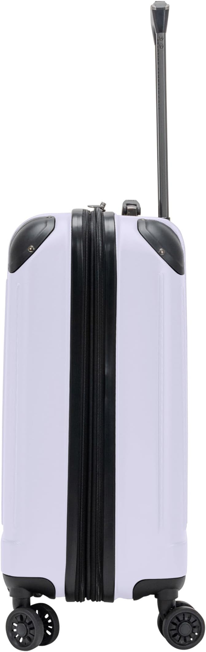 Flying Axis Collection Lightweight Hardside Expandable 8-Wheel Spinner Luggage, Lavender, 20-Inch Checked