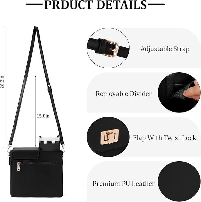 Stanley Purse Cup Holder Bag- Outdoor Portable Crossbody Bag for Stanley Cup Tumbler Purse
