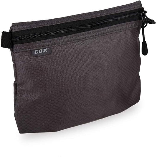 GOX Small Toiletry Bag for Men Bulk Cosmetic Bag Dopp Kit Carry On Zipper Pouch Organization Nylon Packing Sack Wate Repellent(Grey)