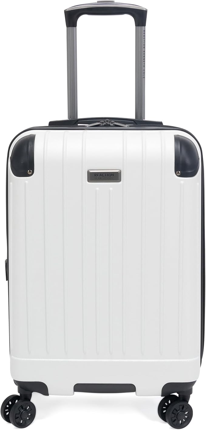 Kenneth Cole Reaction Flying Axis 20" Hardside Expandable 8-Wheel Spinner Carry-On Suitcase, Coconut White