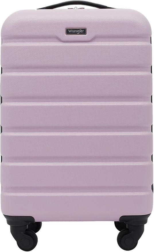 Wrangler 22" Hardside Spinner Carry-On Luggage, Lilac