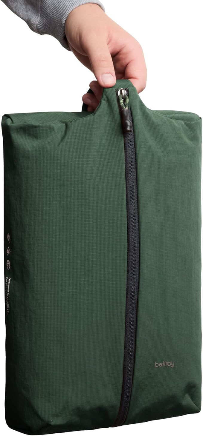 Bellroy Lite Packing Caddy 10L (Travel Organizer Packing Cube, Zip-up Storage Solution for Travel Near or far) - Spruce