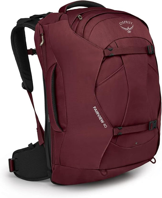 Osprey Fairview 40L Women's Travel Backpack, Zircon Red