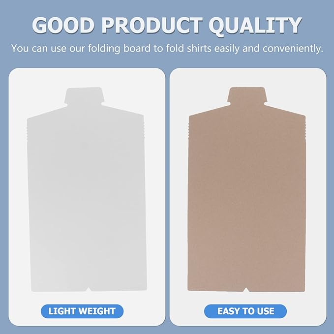Healifty Shirt Cardboard Inserts, 20 Pack Shirt Packing Board to Prevent Wrinkles, 13.7x8.2 Folding Forms for Retail Clothing Packaging and Boutique Display, White Flat Paperboard