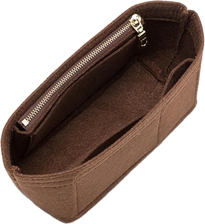 Doxo Purse Organizer Insert for Longchamp Mini/XS Handbags/Neverfull BB,Keeps Le pliage Mini Bags Neat And Shaped (XS/BB,Brown)