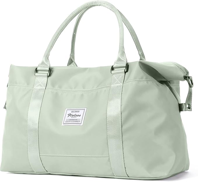 HYC00 Travel Duffel Bag,Carry-on Overnight Weekender Bags for Women,Sports Tote Gym Bag with Wet Pocket