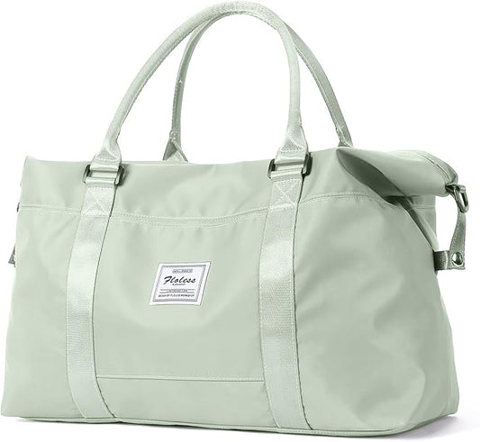 HYC00 Travel Duffel Bag,Carry-on Overnight Weekender Bags for Women,Sports Tote Gym Bag with Wet Pocket