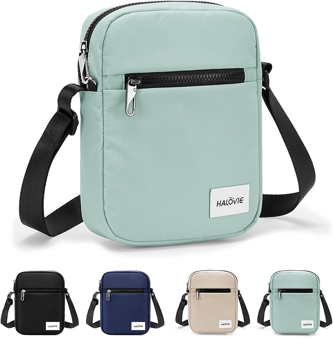 HALOVIE Small RFID Anti Theft Crossbody Bag Lightweight Sling Cross Body Bag Purse for Women Men for Travel Daily