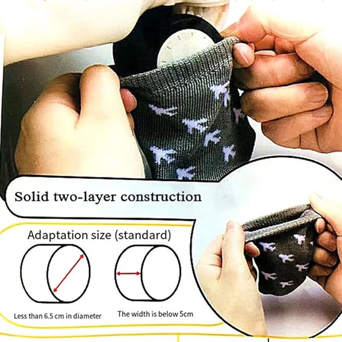 8 Pack Luggage Wheel Cover Socks Full Wrap Fabric Protector Universal Sleeve Case for Suitcase Prevents Floor Bed Dirt When Storing Travel Spinner Carry-on Bag