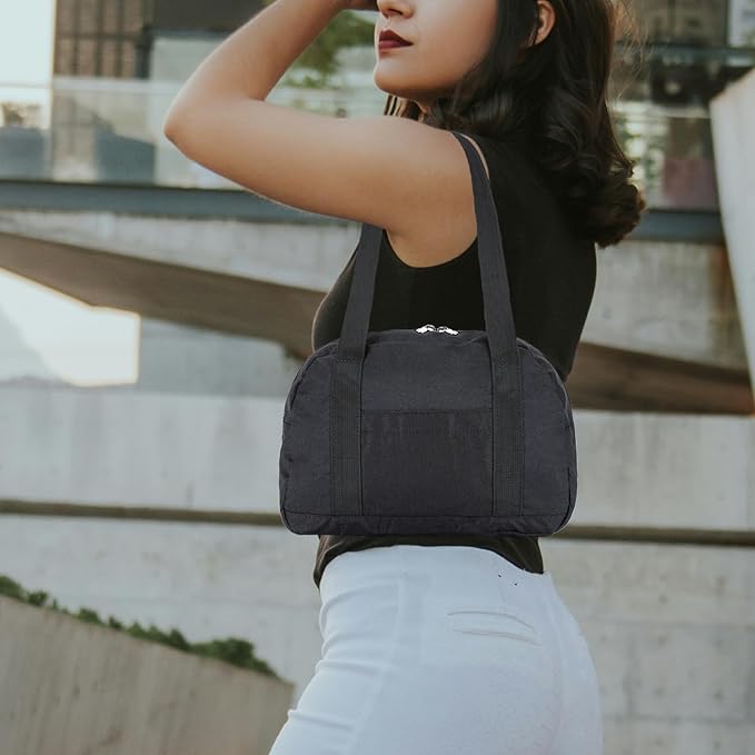 Mini Gym Bag for Women Girls, 12 inch Small Gym Tote, Lightweight Small Carry On Duffle Bag for Travel Sports