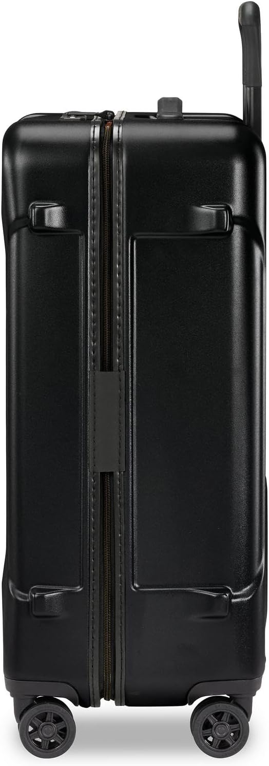 Briggs & Riley 27" Medium Spinner - Checked Luggage for Travel, Suitcases with Wheels, Hardside Rolling Bag for Men & Women, Self-Repairing Zipper - Torq Collection, Stealth Black