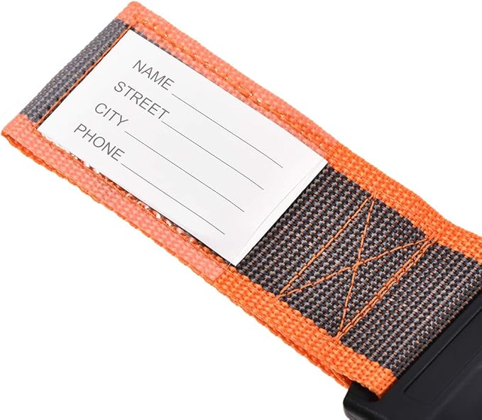 uxcell Luggage Straps Suitcase Belts with Buckle, Combination Lock, 2Mx5cm Adjustable PP Travel Bag Packing Accessories, Orange Gray 4Pcs