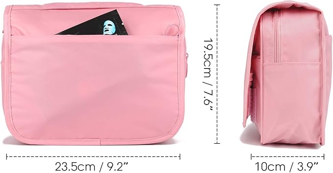 Narwey Small Hanging Travel Toiletry Bag for Women, Travel Bag for Toiletries, Makeup Bag Organizer Make Up Bags Cosmetic Bags for Girls