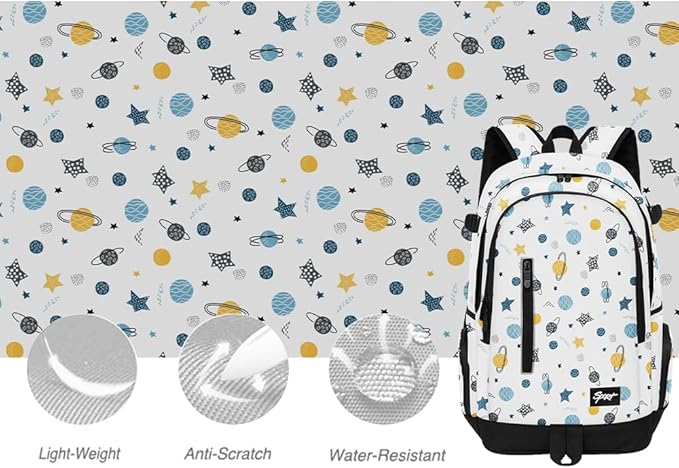 rickyh style School Backpack Travel Bag for Men & Women Lightweight College Back Pack with Laptop Compartmen