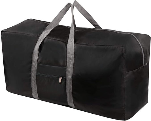REDCAMP Extra Large Duffle Bag, Water Resistant Lightweight Foldable Duffel Bag for Outdoor Camping, Black 100L