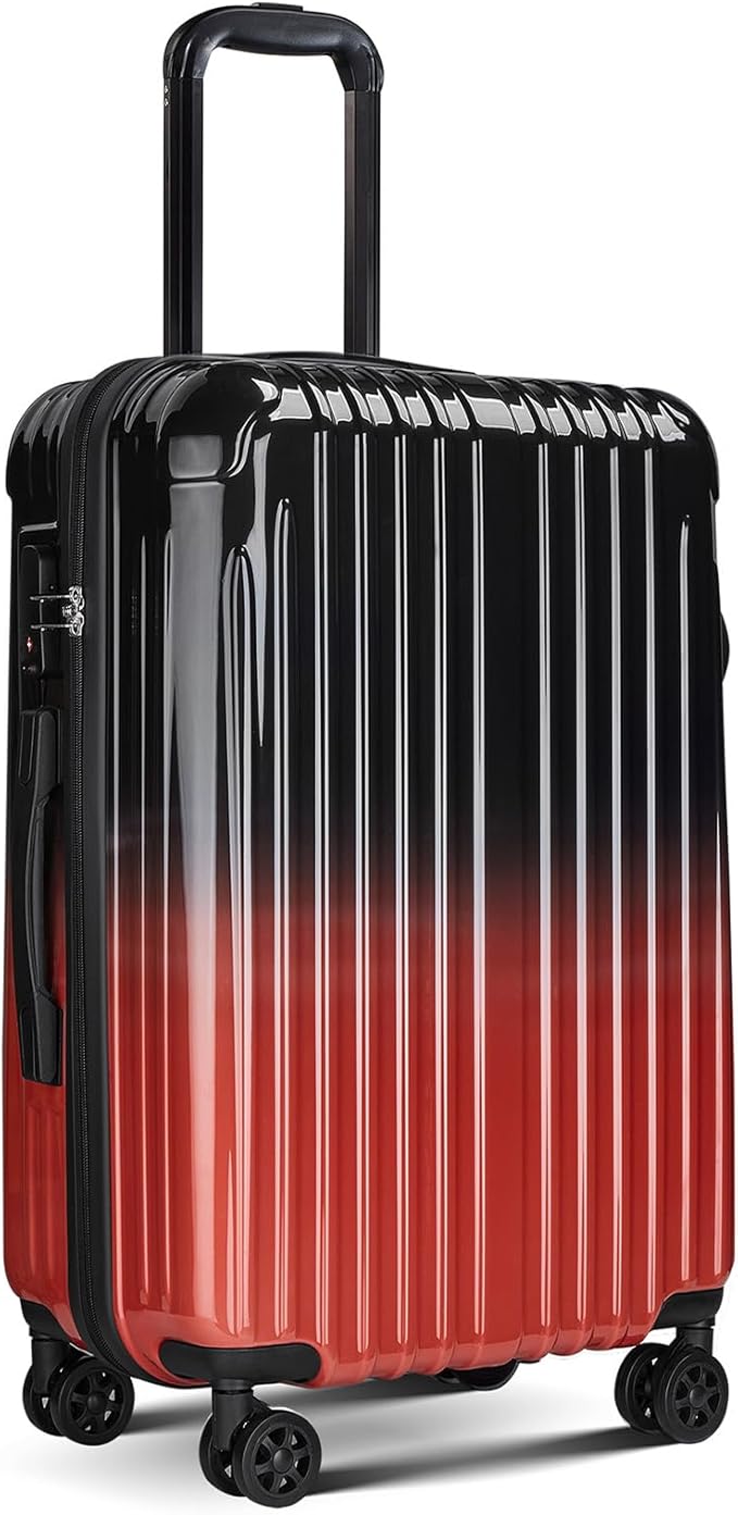 24inch Luggage with Spinner Wheels, Lightweight PC+ABS Hard Shell Suitcases, Expandbale Storage & TSA Aprovel Lock