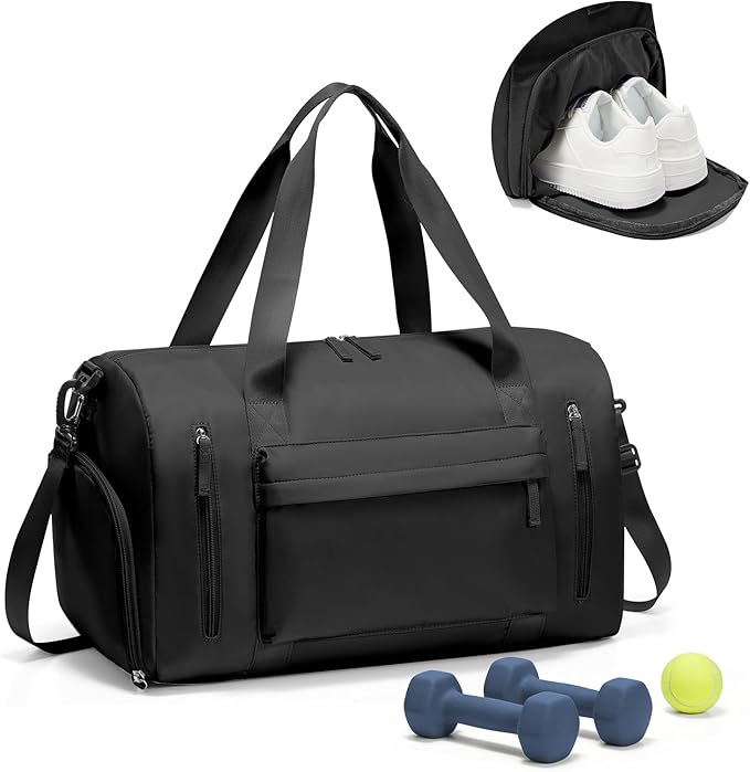 Gym Bag Womens,Travel Duffel Carry on Bag Sport Tote Bag Weekend Overnight Bag