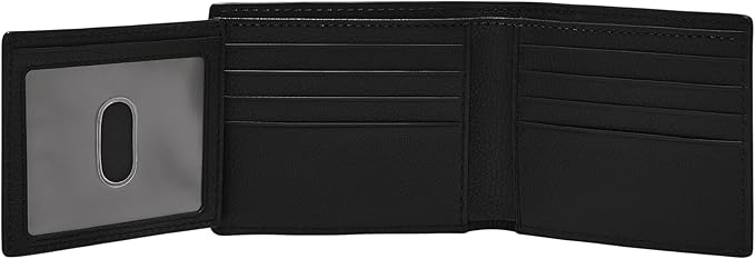 Fossil Men's Everett Leather Bifold with Flip ID Wallet
